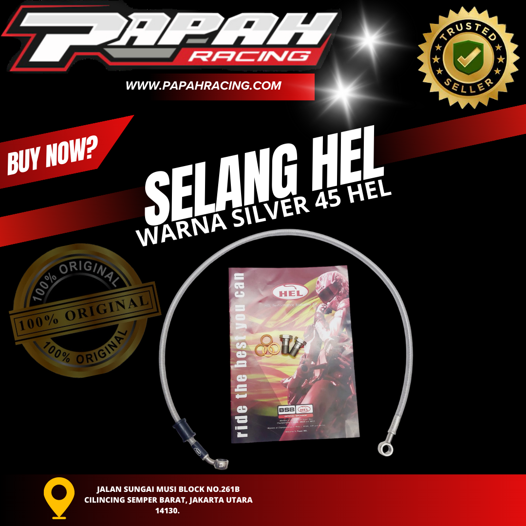 SELANG SLANG HEL WARNA SILVER 45 HEL